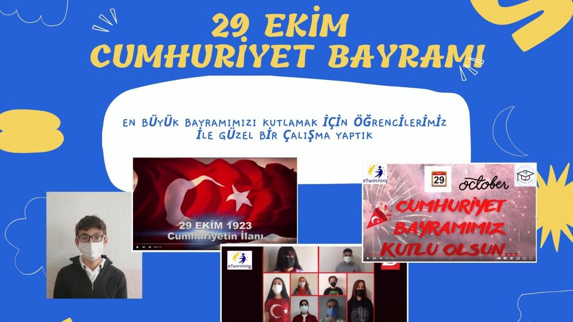 Okuldan Ofise adlı eTwinning projesi ekibinin 29 Ekim Cumhuriyet Bayramını kutlama videosu. 
